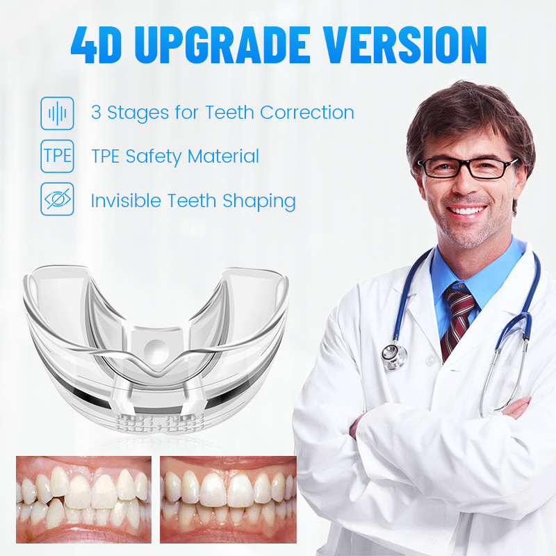 Teeth Whitening Mouth Guard - 3 fasi Apparecchi ortodontici dentali Fermo