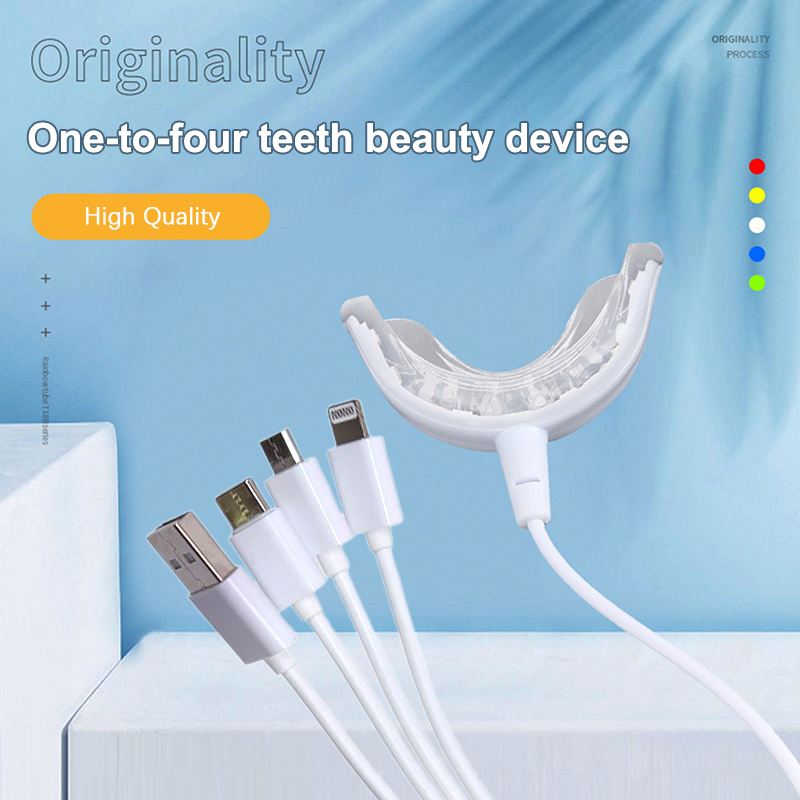 Teeth Whitening With Blue Light - 1 pz 4 in1 sbiancamento dei