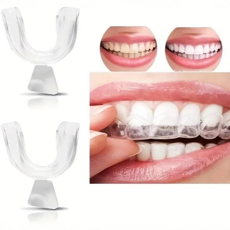Teeth Whitening Mouth Guard - 4 Pezzi/Scatola Paradenti Modellabili per Bruxismo,
