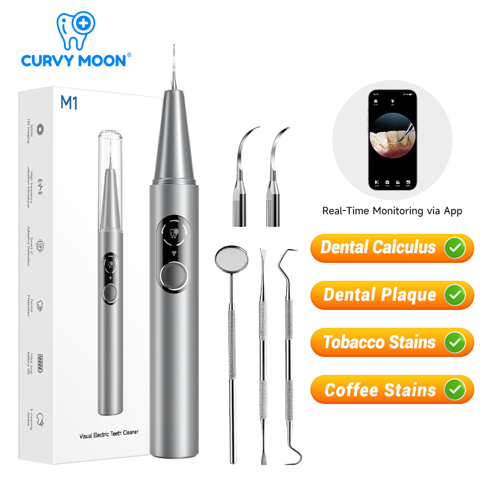 Teeth Whitening Products - CURVY MOON Pulitore Dentale Elettrico a