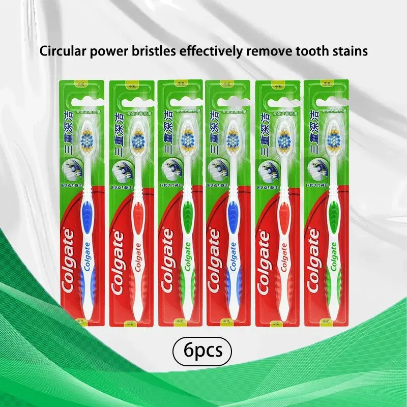 Colgate Whitening Teeth - Clogate 6 pezzi Spazzolino da denti