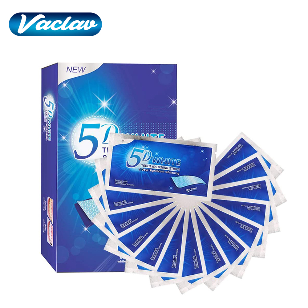 Teeth Whitening App - Strisce Sbiancanti 5D per Denti, Gel