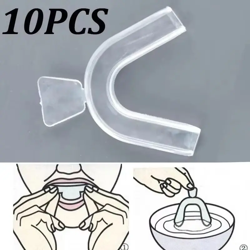 Teeth Whitening Mouth Guard - 10 Pezzi di Paradenti in Silicone
