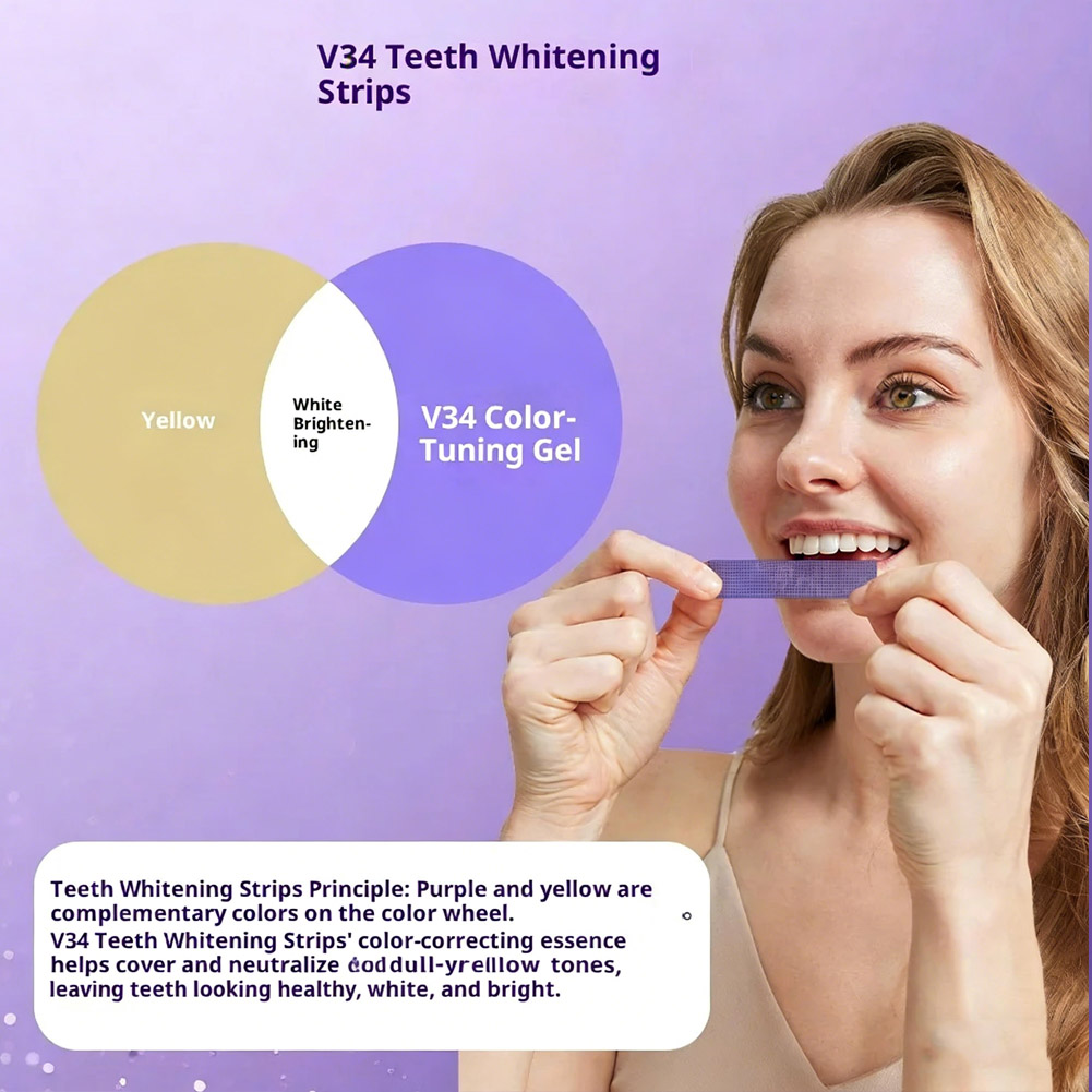 7 strisce viola per lo sbianca - Teeth Whitening Bleaching Kit recensione e prezzo
