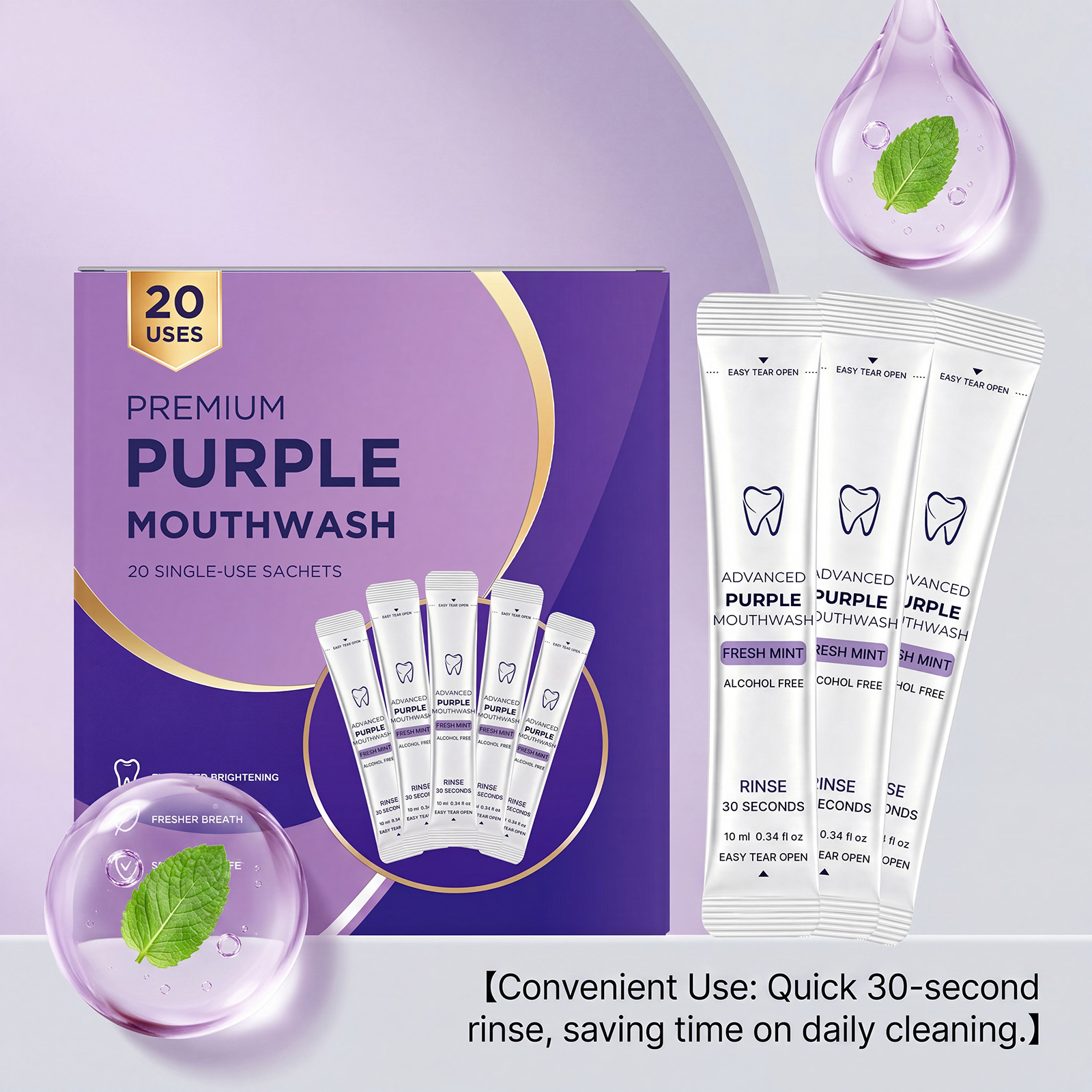 Confezione da 20/40 Collutorio - Teeth Whitening Mouthwash recensione e prezzo