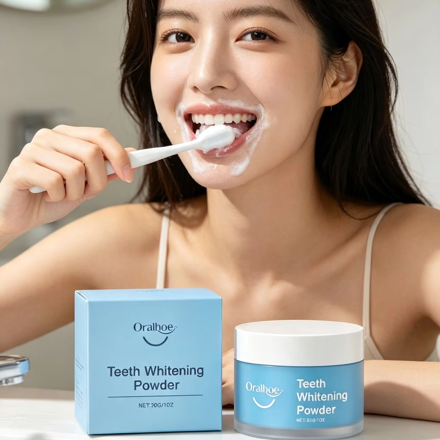 Polvere Dentale Oralhoe per Pu - Teeth Whitening At Home recensione e prezzo