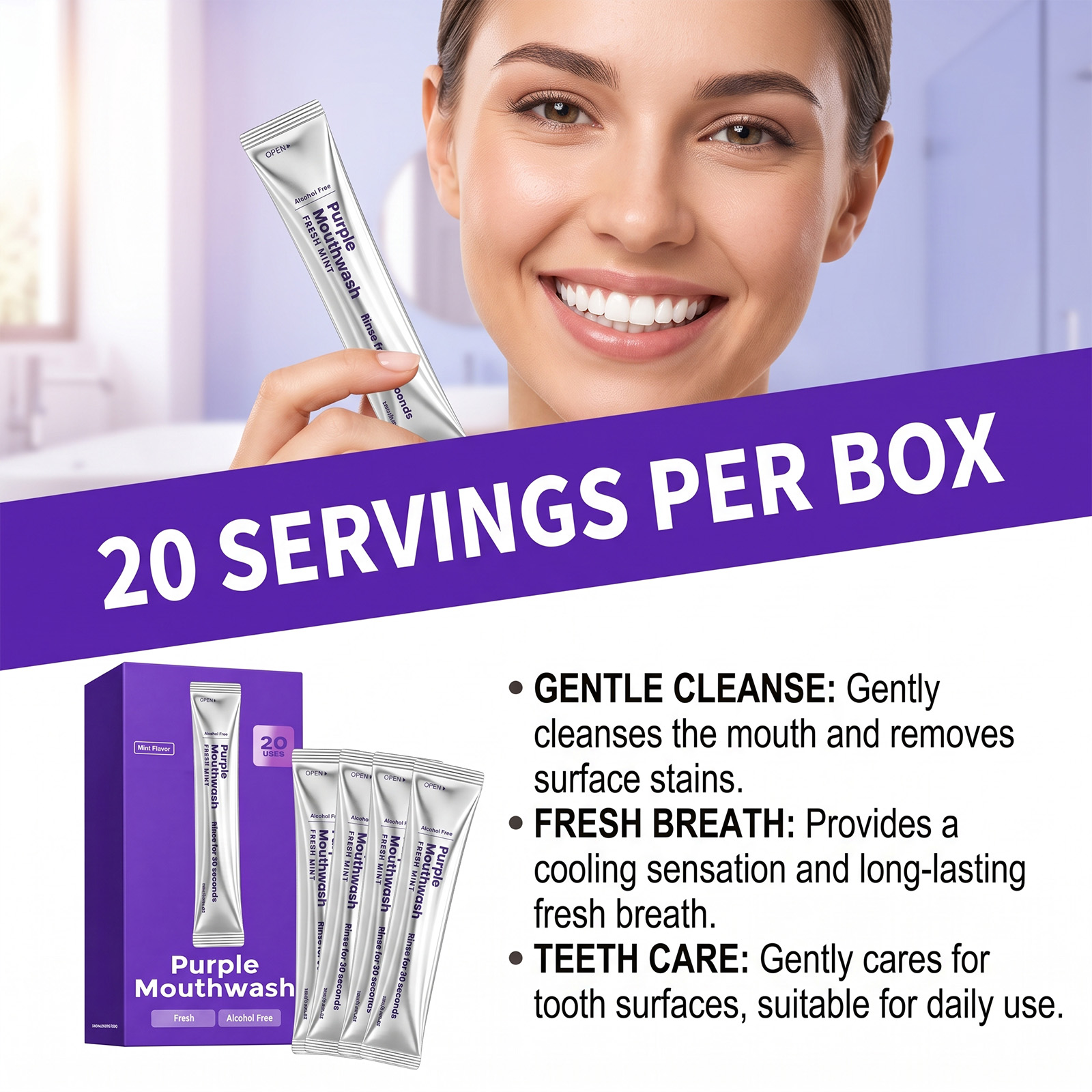 Confezione da 20 Collutori Sbi - Teeth Whitening Mouthwash recensione e prezzo