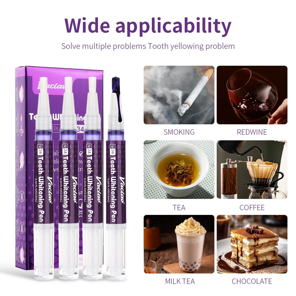 Vaclav V34 Penna Gel Sbiancant - Teeth Whitening App recensione e prezzo